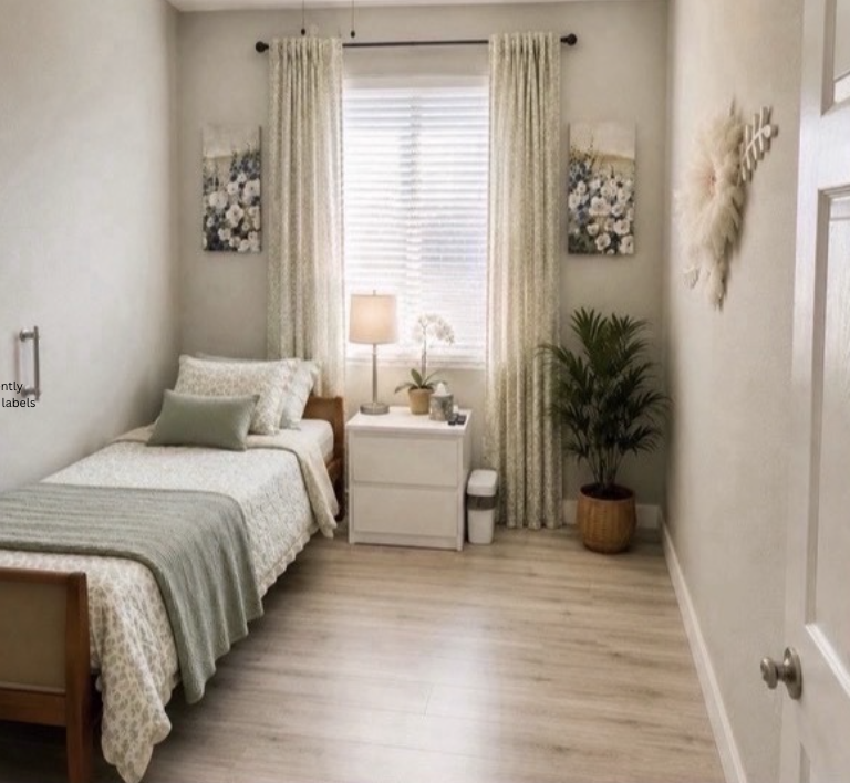 Private bedroom at Primrose Gardens