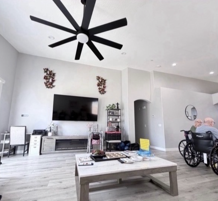 Living room at Primrose Gardens